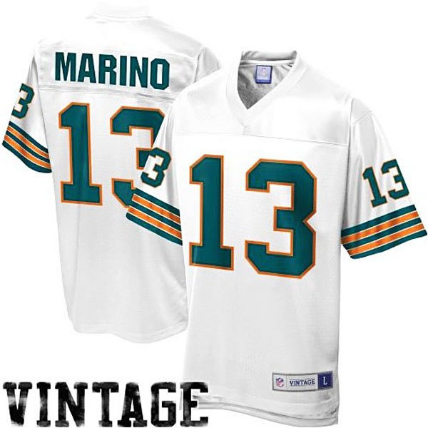 Men's Pro Line Miami Dolphins #13 Dan Marino Retired Player Jersey