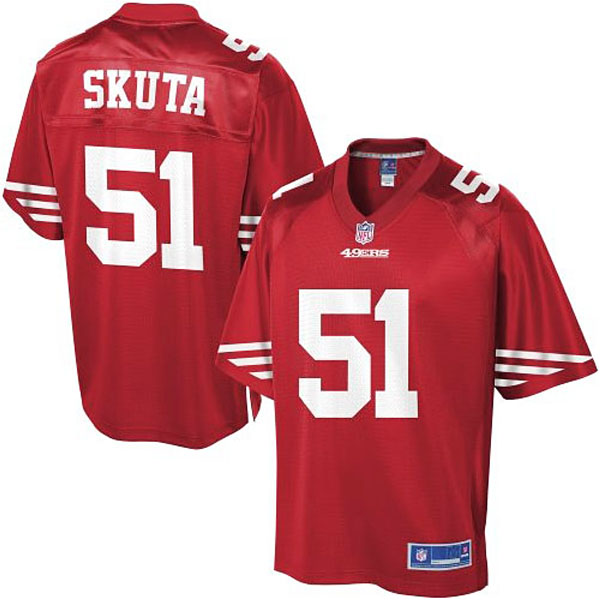 Pro Line Men's San Francisco 49ers #51 Dan Skuta Team Color Jersey