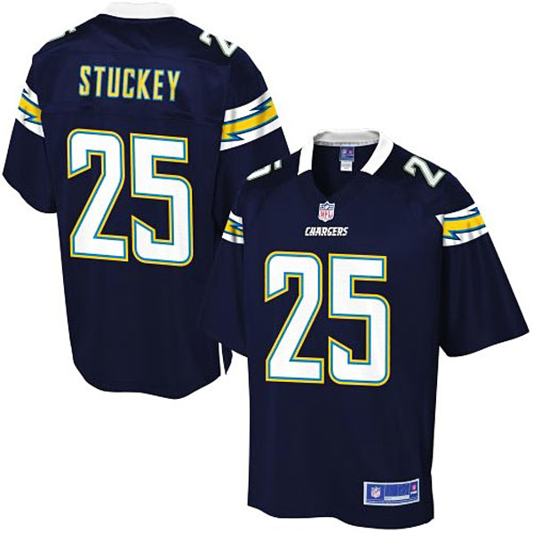 Pro Line Men's San Diego Chargers #25 Darrell Stuckey Team Color Jersey