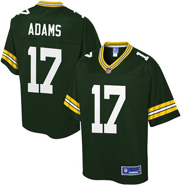 Pro Line Mens Green Bay Packers #17 Davante Adams Team Color Jersey