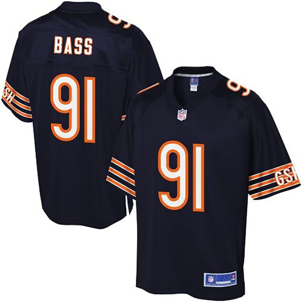 Pro Line Men's Chicago Bears #91 David Bass Team Color Jersey