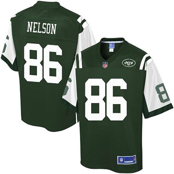 Pro Line Men's New York Jets #86 David Nelson Team Color Jersey