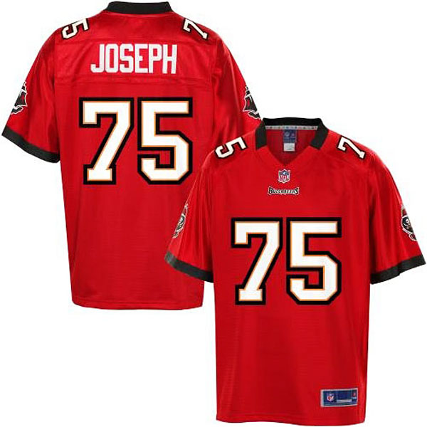 Pro Line Men's Tampa Bay Buccaneers #75 Davin Joseph Team Color Jersey