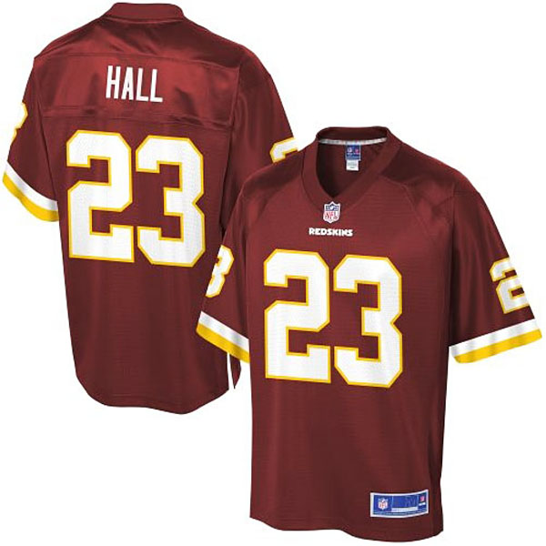 Pro Line Men's Washington Redskins #23 Deangelo Hall Team Color Jersey