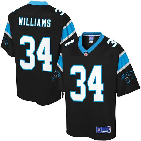 Pro Line Men's Carolina Panthers #34 Deangelo Williams Team Color Jersey