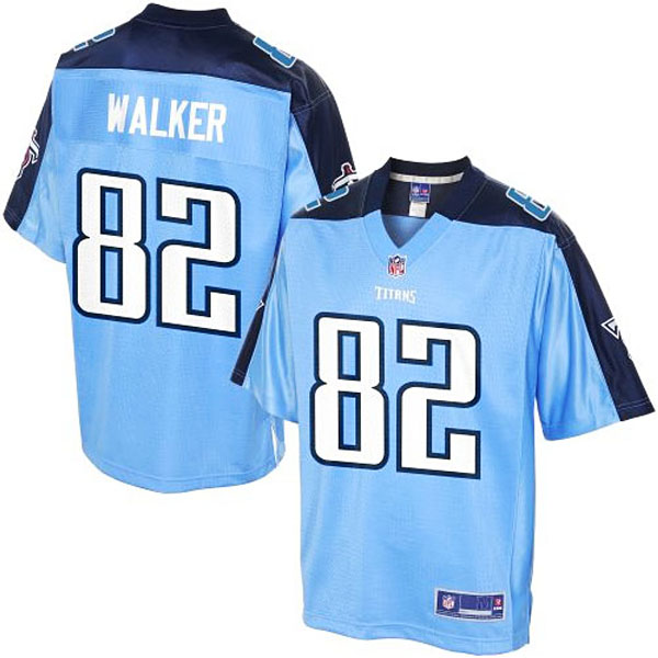 Pro Line Men's Tennessee Titans #82 Delanie Walker Team Color Jersey