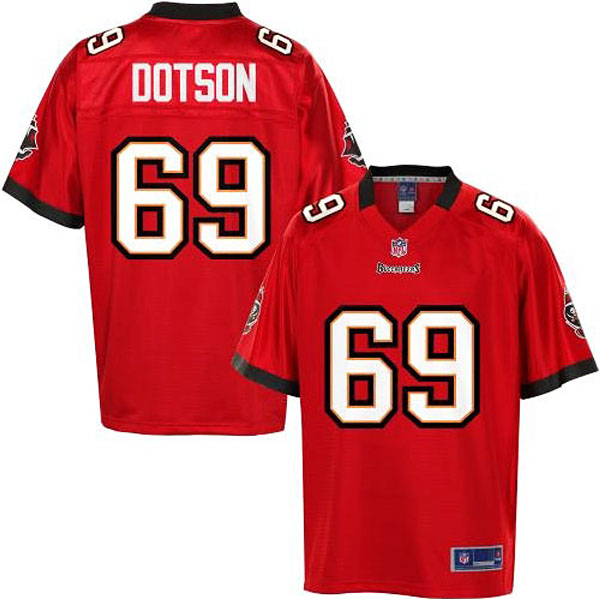 Pro Line Men's Tampa Bay Buccaneers #69 Demar Dotson Team Color Jersey