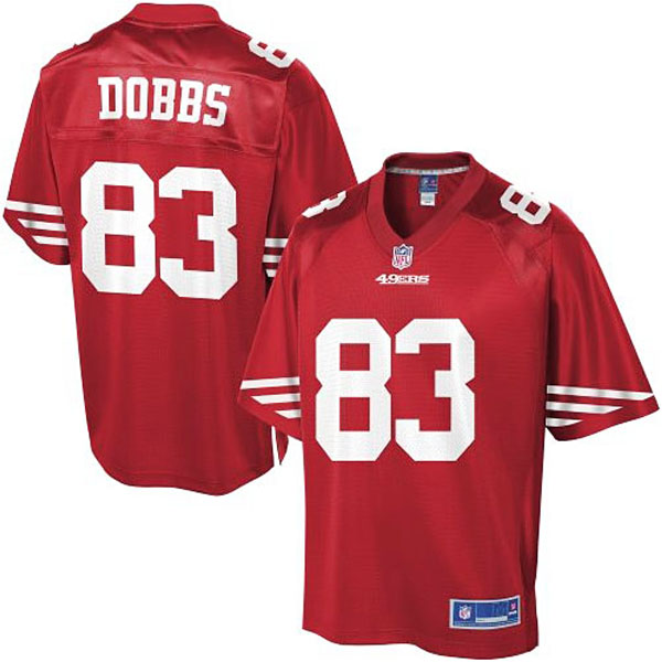 Pro Line Men's San Francisco 49ers #83 Demarcus Dobbs Team Color Jersey