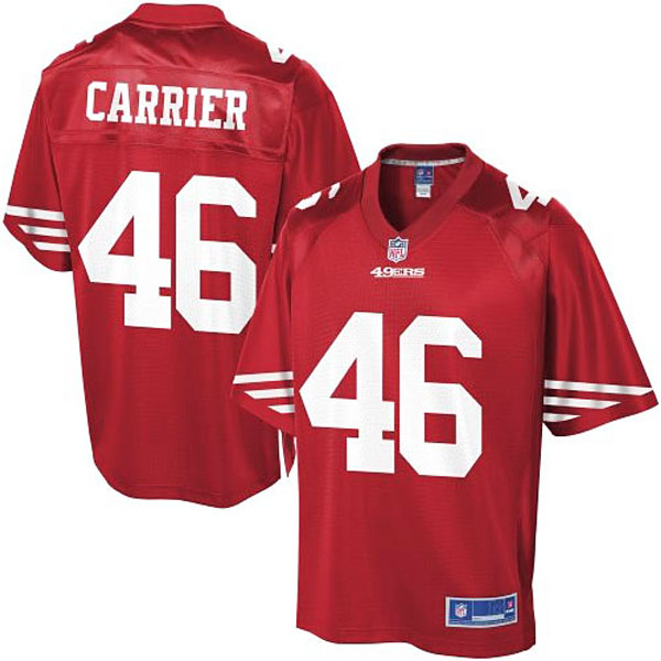 Pro Line Men's San Francisco 49ers #46 Derek Carrier Team Color Jersey