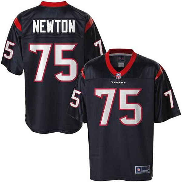 Pro Line Men's Houston Texans #75 Derek Newton Team Color Jersey