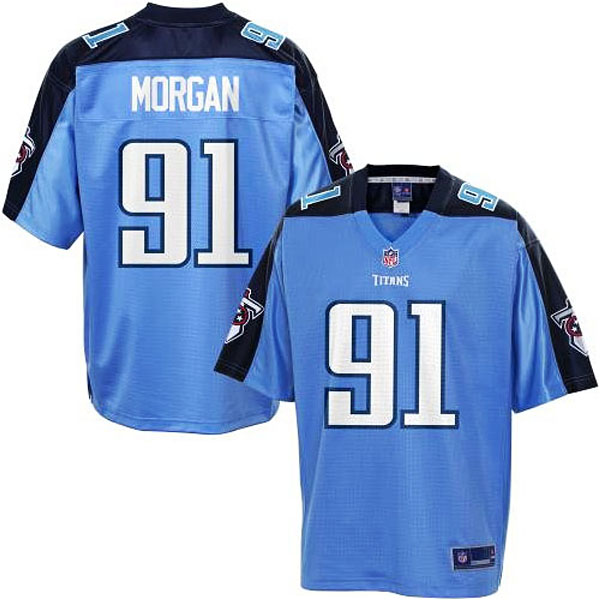 Pro Line Men's Tennessee Titans #91 Derrick Morgan Team Color Jersey