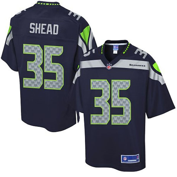 Pro Line Men's Seattle Seahawks #35 Deshawn Shead Team Color Jersey