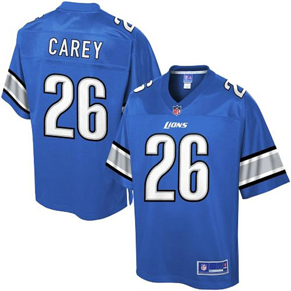 Pro Line Mens Detroit Lions #26 Don Carey Team Color NFL Jersey