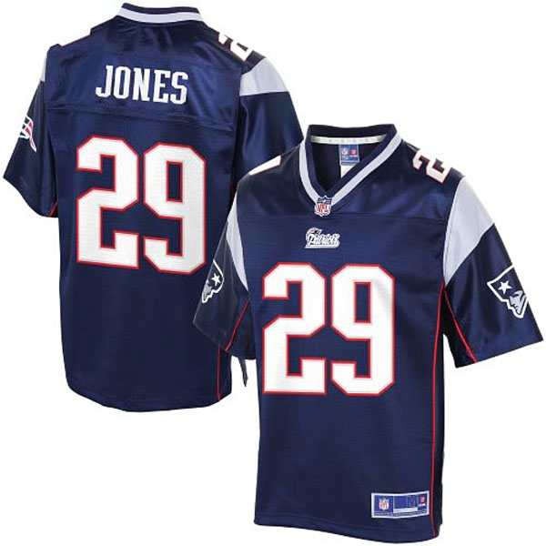 Pro Line Mens New England Patriots #29 Don Jones Team Color Jersey