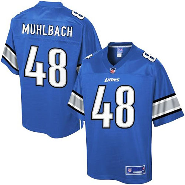 Pro Line Men's Detroit Lions #48 Don Muhlbach Team Color NFL Jersey