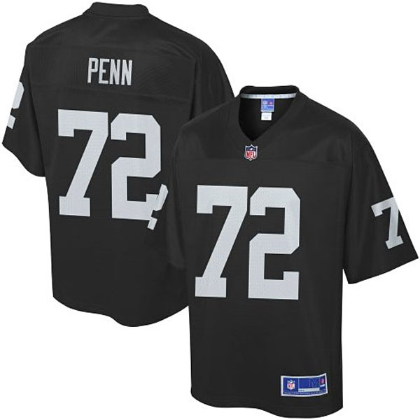 Pro Line Mens Oakland Raiders #72 Donald Penn Team Color Jersey