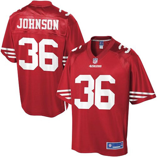 Pro Line Men's San Francisco 49ers #36 Dontae Johnson Team Color Game Jersey