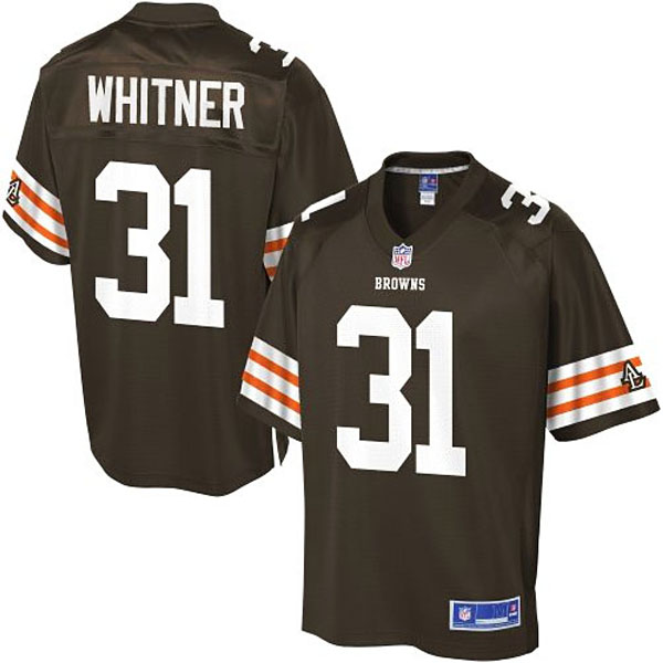 Pro Line Men's Cleveland Browns #31 Donte Whitner Team Color Jersey