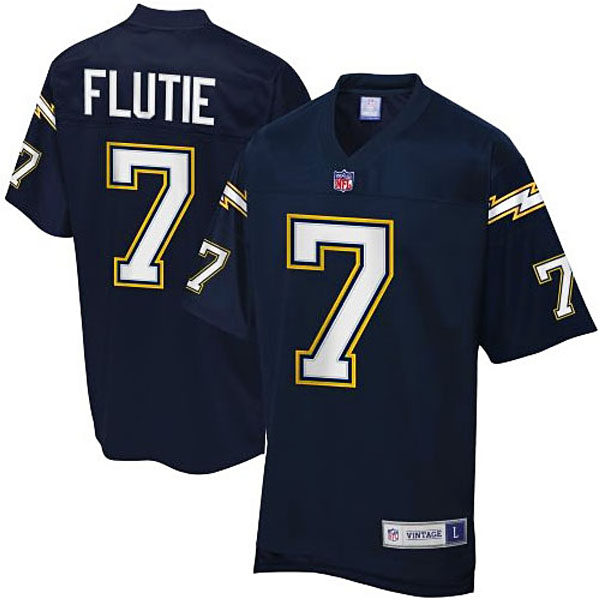 Men's Pro Line San Diego Chargers #7 Doug Flutie Retired Player Jersey