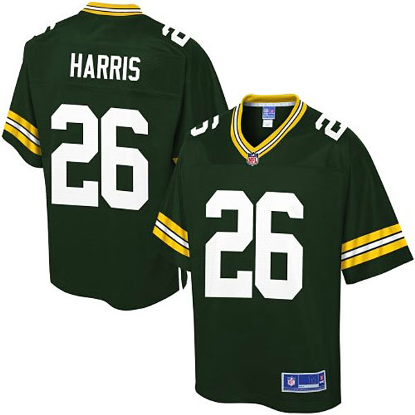 Pro Line Men's Green Bay Packers #26 Dujuan Harris Team Color Jersey