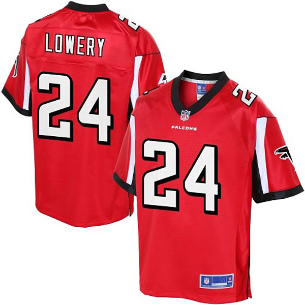 Pro Line Men's Atlanta Falcons #24 Dwight Lowery Team Color Jersey