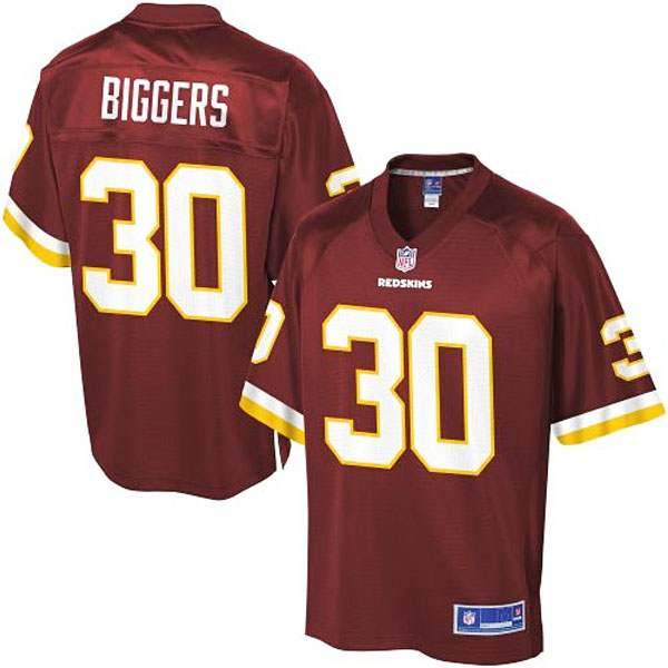 Pro Line Men's Washington Redskins #30 E.J. Biggers Team Color Jersey