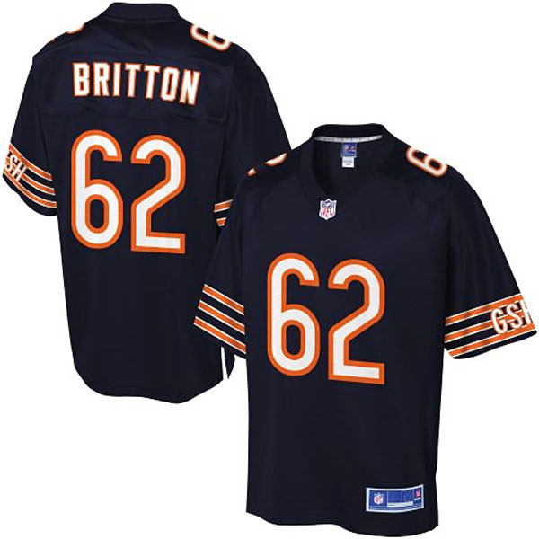 Pro Line Men's Chicago Bears #62 Eben Britton Team Color Jersey