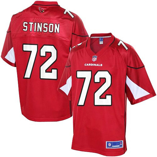 Pro Line Mens Arizona Cardinals #72 Ed Stinson Team Color Jersey