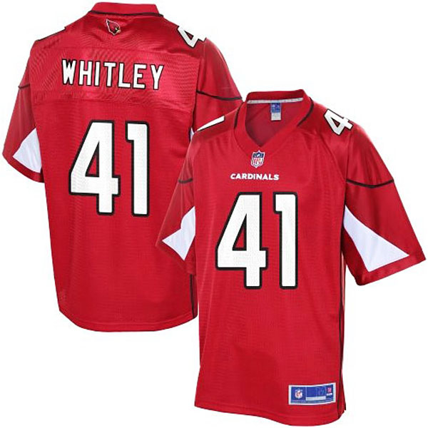 Pro Line Mens Arizona Cardinals #41 Eddie Whitley Team Color Jersey