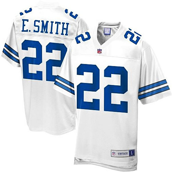 Men's Pro Line Dallas Cowboys #22 Emmitt Smith Retired Player Jersey