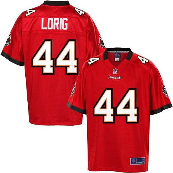 Pro Line Men's Tampa Bay Buccaneers #44 Erik Lorig Team Color Jersey