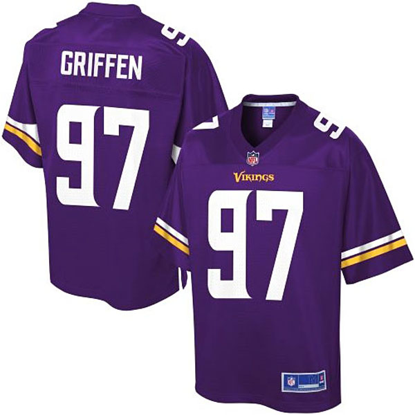 Pro Line Men's Minnesota Vikings #97 Everson Griffen Team Color Jersey - Purple