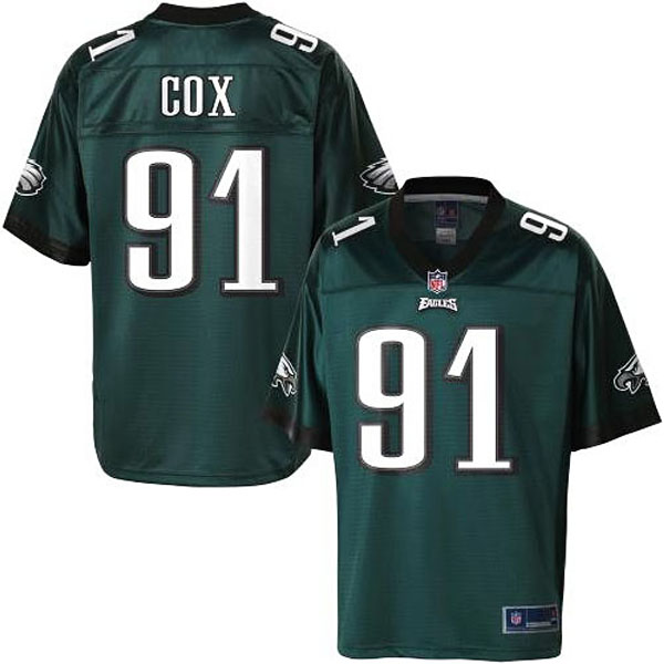 Pro Line Men's Philadelphia Eagles #91 Fletcher Cox Team Color Jersey