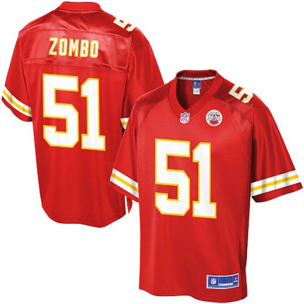 Pro Line Men's Kansas City Chiefs #51 Frank Zombo Team Color Jersey