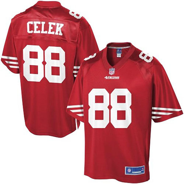 Pro Line Men's San Francisco 49ers #88 Garrett Celek Team Color Jersey