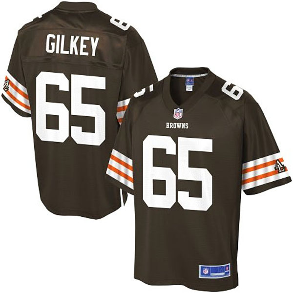 Pro Line Men's Cleveland Browns #65 Garrett Gilkey Team Color Jersey