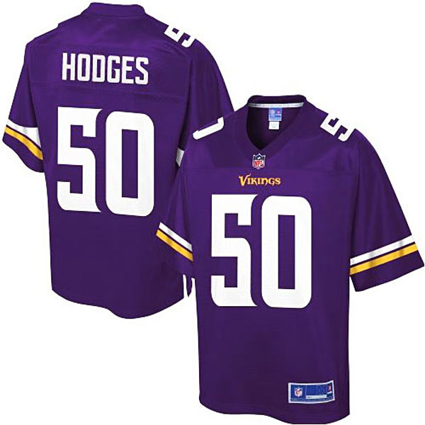 Men's Pro Line Gerald Hodges Minnesota Vikings #50 Team Color Jersey