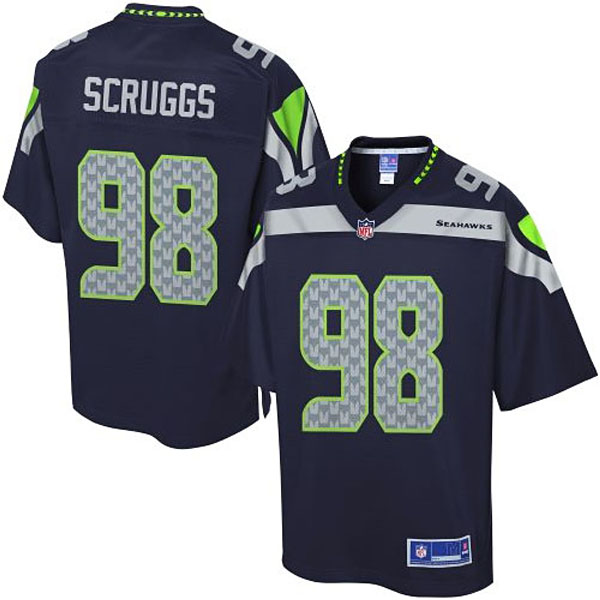 Pro Line Men's Seattle Seahawks #98 Greg Scruggs Team Color Jersey