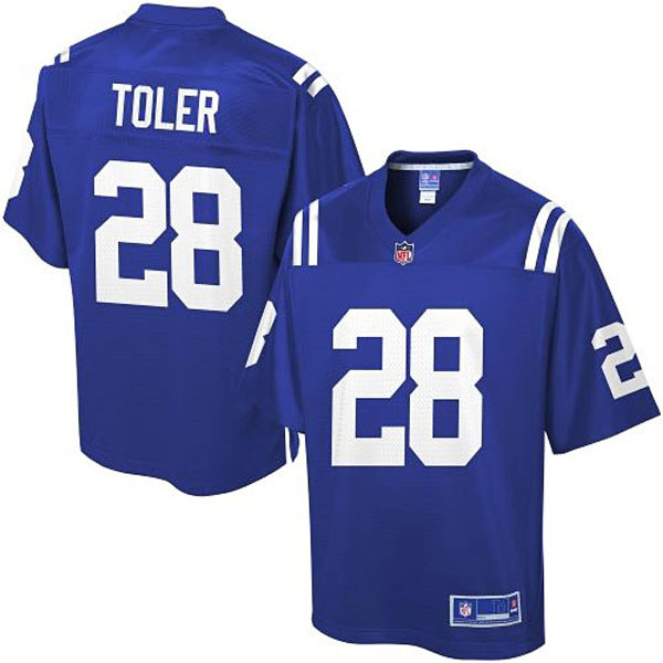 Pro Line Men's Indianapolis Colts #28 Greg Toler Team Color Jersey