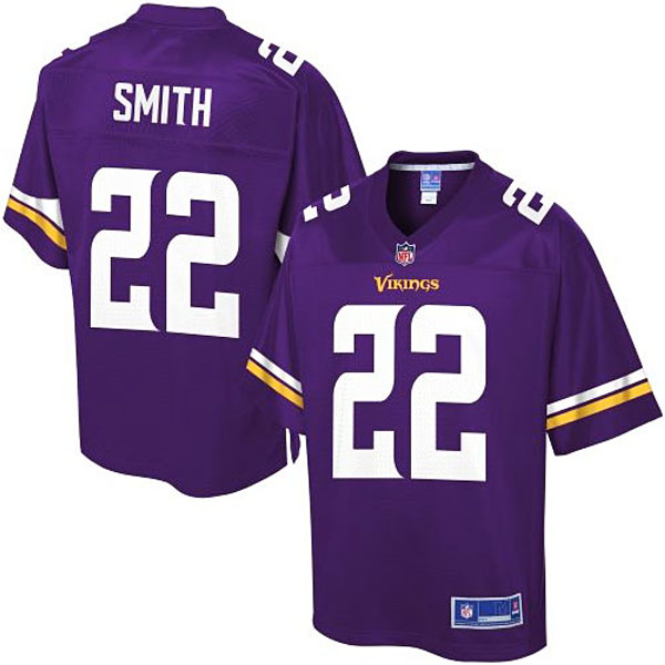 Pro Line Men's Minnesota Vikings #22 Harrison Smith Team Color Jersey - Purple