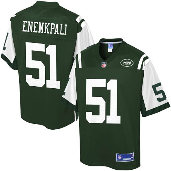 Pro Line Mens New York Jets #51 Ikemefuna Enemkpali Team Color Jersey