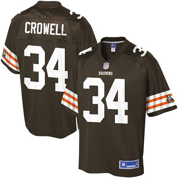 Pro Line Mens Cleveland Browns #34 Isaiah Crowell Team Color Jersey