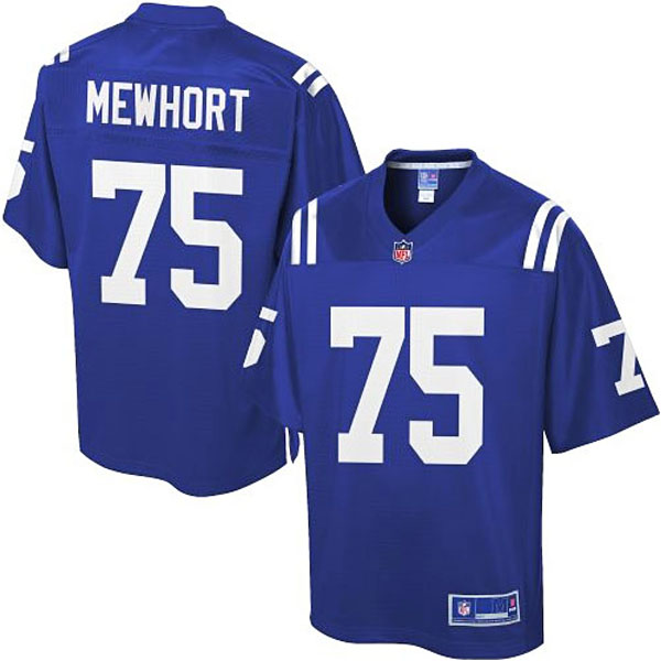 Pro Line Mens Indianapolis Colts #75 Jack Mewhort Team Color Jersey