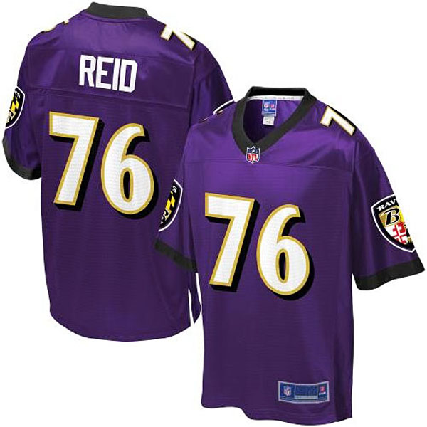 Pro Line Men's Baltimore Ravens #76 Jah Reid Team Color Jersey