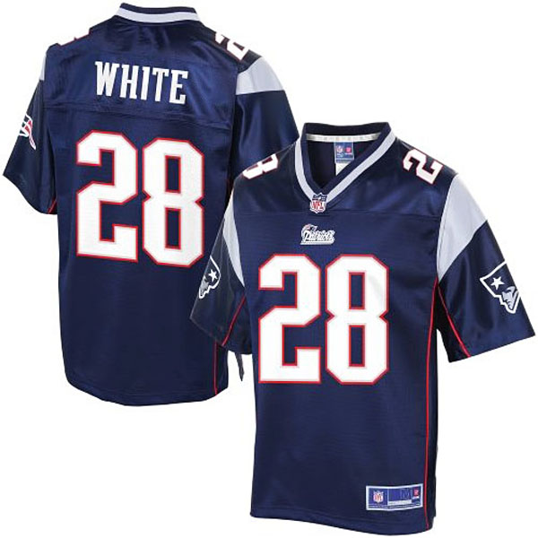 Pro Line Mens New England Patriots #28 James White Team Color Jersey