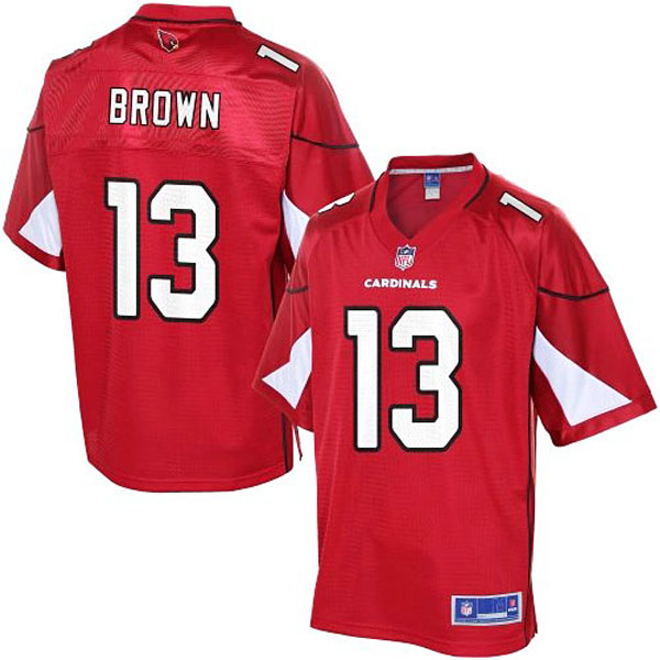 Pro Line Men's Arizona Cardinals #13 Jaron Brown Team Color Jersey