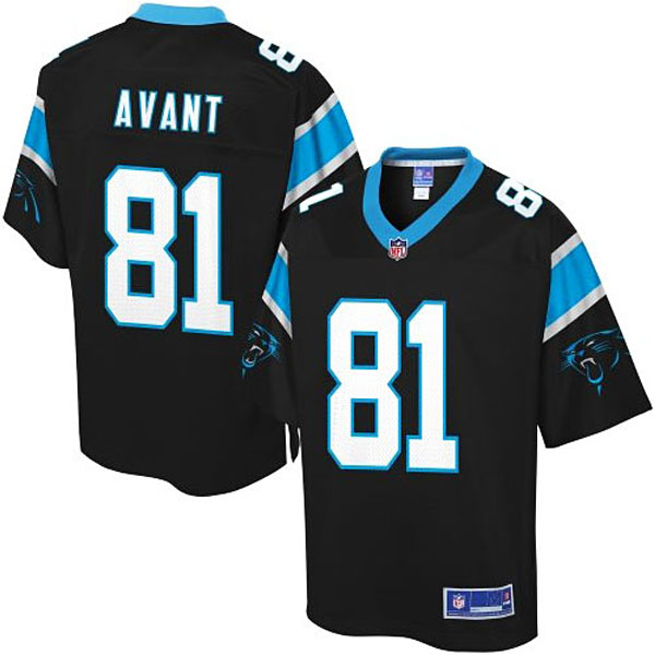 Pro Line Mens Carolina Panthers #81 Jason Avant Team Color Jersey