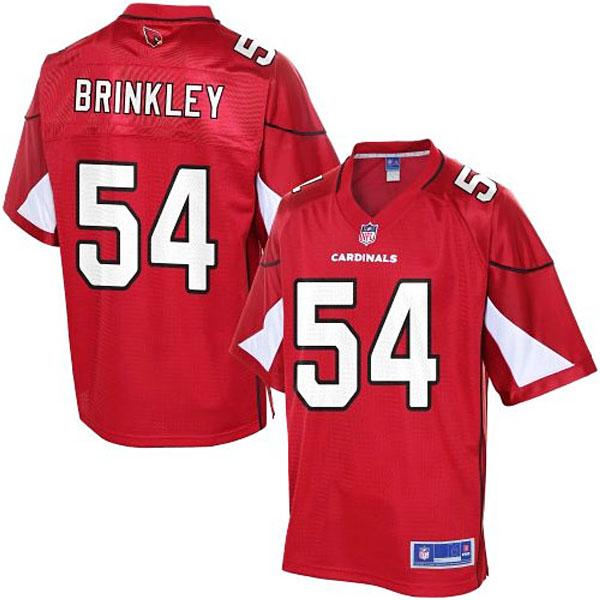 Pro Line Men's Arizona Cardinals #54 Jasper Brinkley Team Color Jersey