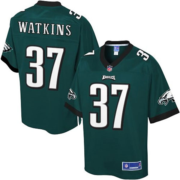 Pro Line Men's Philadelphia Eagles #37 Jaylen Watkins Team Color Jersey