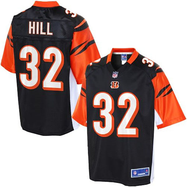 Pro Line Men's Cincinnati Bengals #32 Jeremy Hill Team Color Jersey